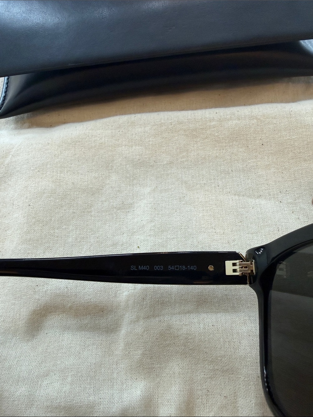 Yves Saint Laurent Black Sunglasses with Case - Picture 4 of 7